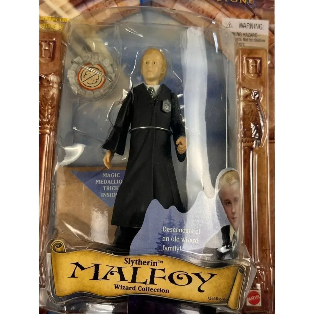 Harry Potter & The Sorcerer's Stone Draco Malfoy Slytherin Figure/NIB 2001